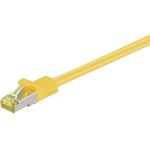 DSIT RJ45 Netzwerkkabel S/FTP (PiMF), mitCat.7 Rohkabel, Gelb, 15m (DC-77-150)