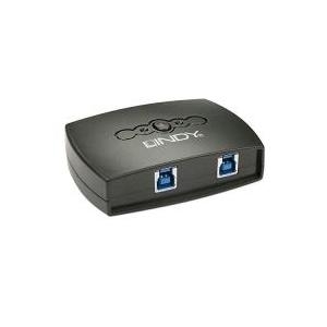 Lindy 2 Port USB 3.0 Switch 2 Computer teilen sich ein USB 3.0 Gerät (43141)