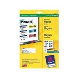 Avery Inkjet Magnet - Magnetische Etiketten - 28 x 78 mm - 90 Stck. (5 Bogen ... - Avery Inkjet Magnet - Magnetische Etiketten - 28 x 78 mm - 90 Stck. (5 Bogen ...