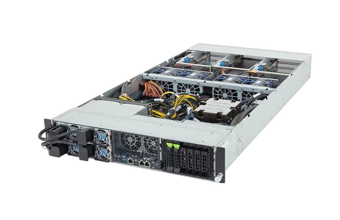 Gigabyte XV23-ZU0-AAJ1 Rev. 3.x NVIDIA MGX Server Barebone 2U AMD EPYC SP5 4x PCIe Gen5 GPU