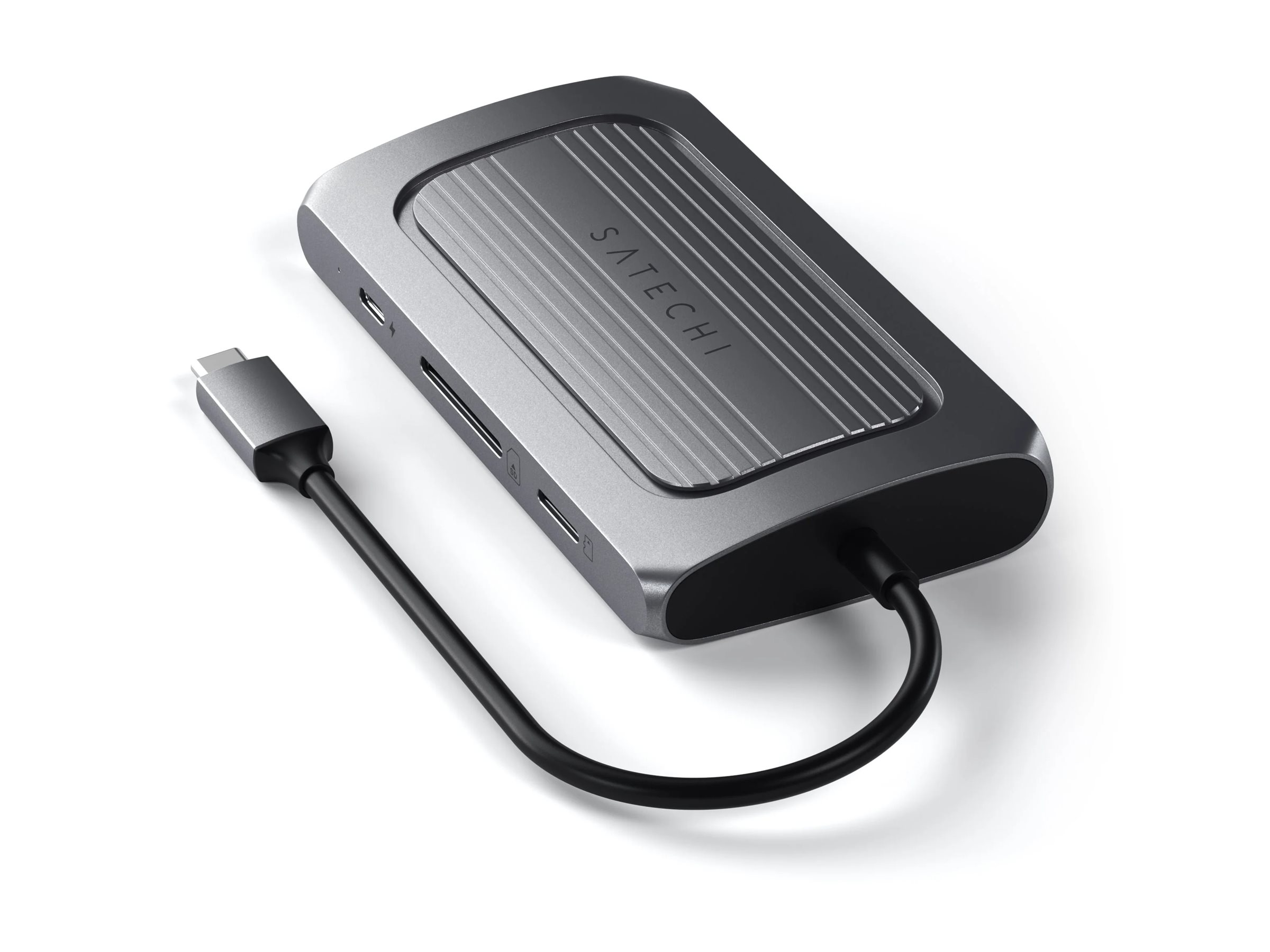Satechi Dockingstation ST-U4MA3M USB-C HDMI Grau