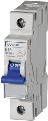 DOEPKE LS-Schalter B13A DLS-6H-B13-1-6-KA 6kA 1-polig 230V B-Charakteristik DLS-6H-B13-1-6-KA (09914022)