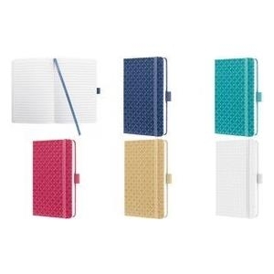 sigel Notizbuch "Jolie Flair", DIN A6, liniert, pink Hardcover-Einband, aus geprägtem PU, 87 Blatt, - 1 Stück (JN104)