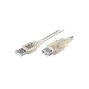 Wentronic Goobay USB 2.0 Hi-Speed Verlängerungskabel, Grau, 0.6 m - USB 2.0-Stecker (Typ A) > USB 2.0-Buchse (Typ A) (68624)