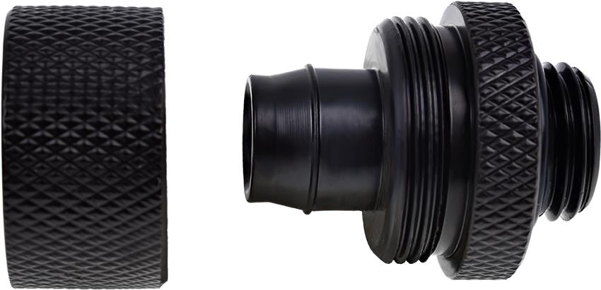 Alphacool Eiszapfen 16/10mm Anschraubtülle G1/4 - Deep Black (17232)