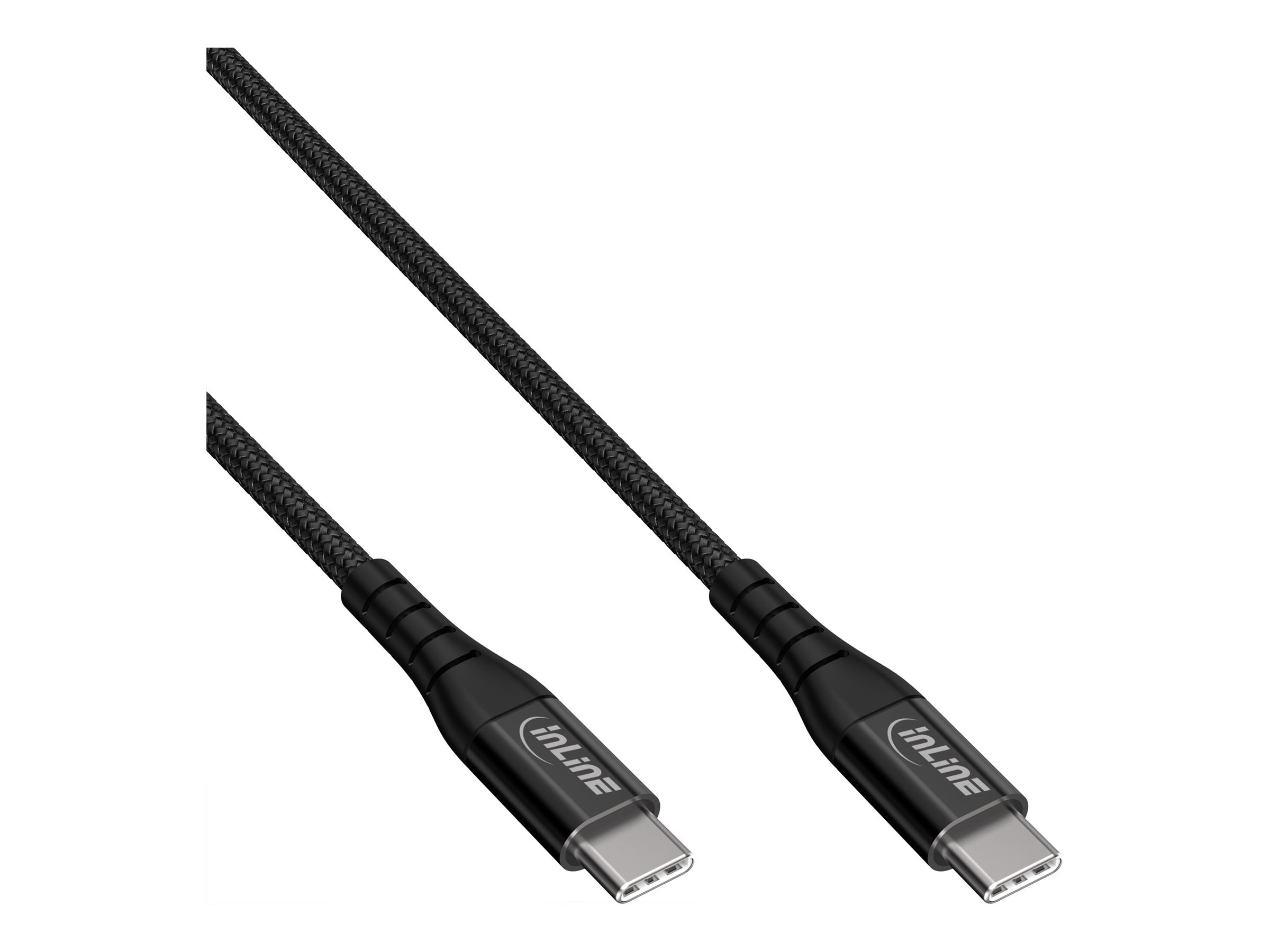 InLine USB-C auf USB-C Kabel 100W USB 2.0 1m Schwarz
