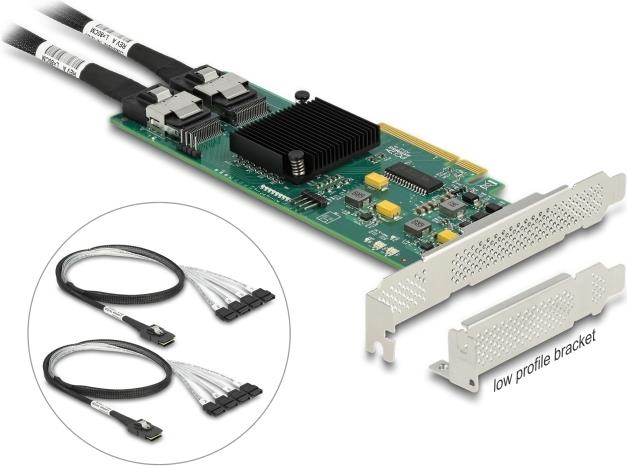 Delock 90061 Speicher-Controller 8 Port SATA PCIe 2.0 x8