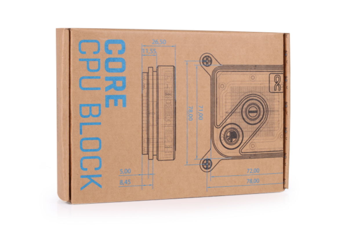 Alphacool Core 1 Aurora CPU-Wasserblock Schwarz