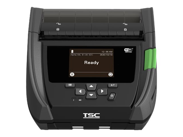 TSC Alpha-40L Mobiler Etikettendrucker Thermodirekt 203 dpi LCD Schwarz/Grau