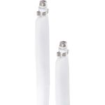 shiverpeaks Fensterdurchführung, F-Kupplung - F-Kupplung weiß, passt problemlos durch jeden Fensterrahmen und durch (BS86376)