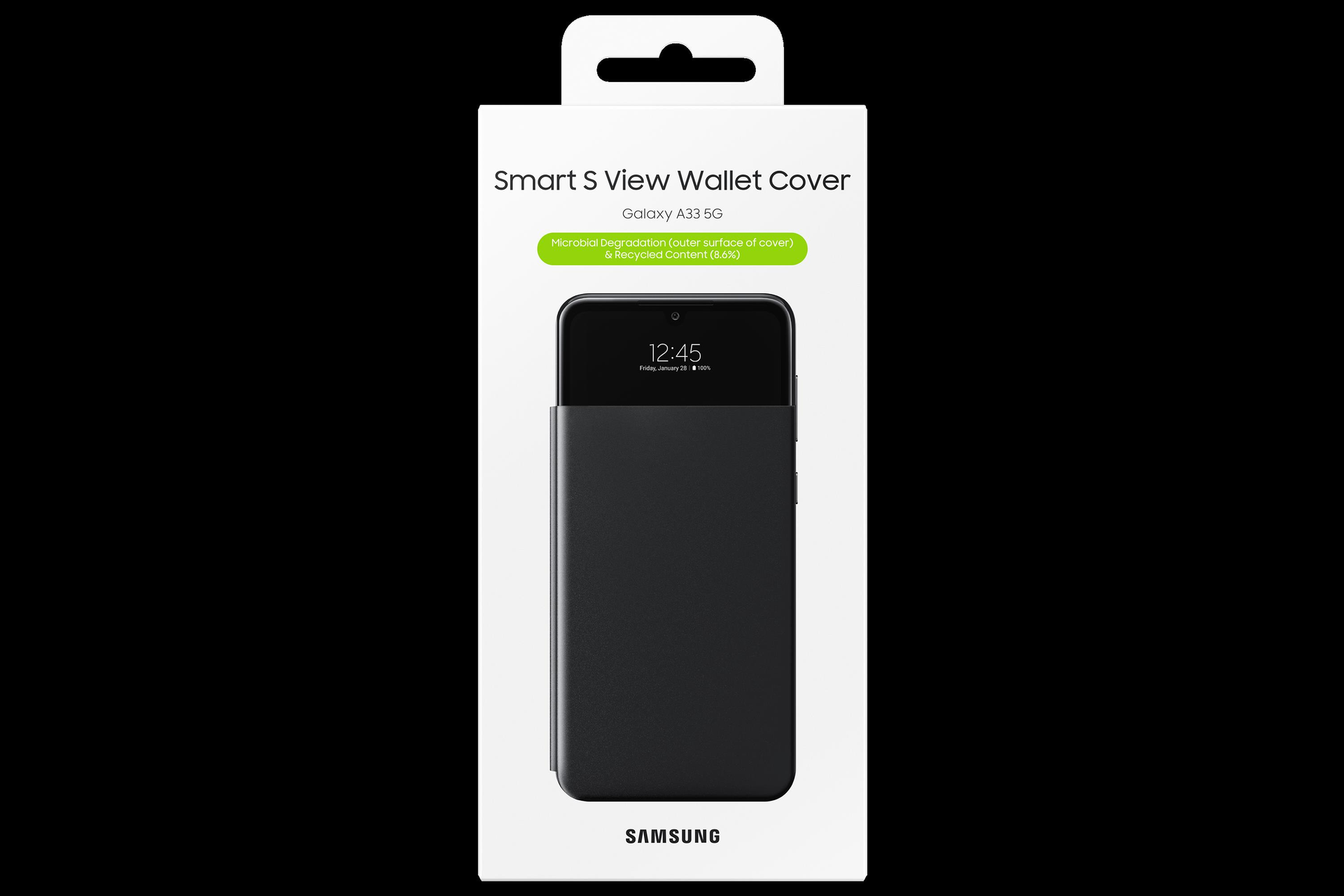 Samsung EF-EA336PBE Handy-Schutzhülle 16,3 cm (6.4" ) Geldbörsenhülle Schwarz (EF-EA336PBEGEE)