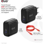CLUB3D Travel Charger 65W GAN technology (CAC-1905EU)