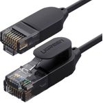 Ugreen Ethernet-Netzwerkkabel Patchkabel RJ45 Cat 6A UTP bis zu 10 Gb/s 3 m NW122 (schwarz) (70653)