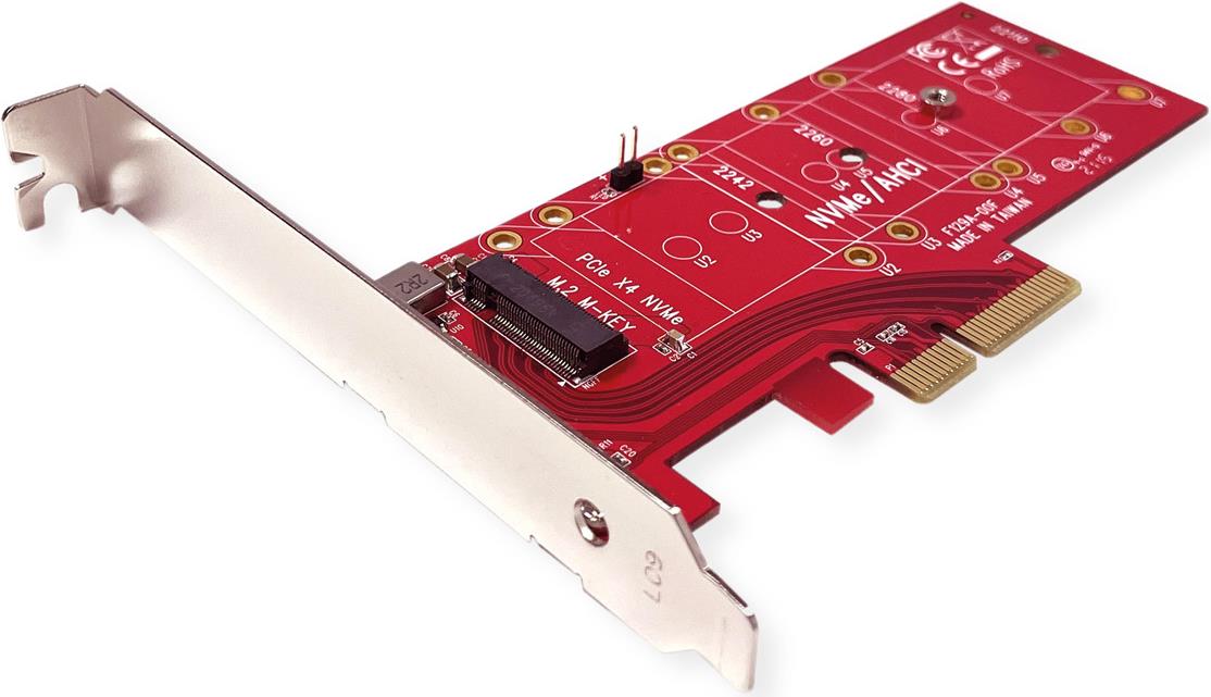 ROLINE Adapter PCIe4.0 x4 fuer PCIe-NVMe M.2 110mm SSD - PCI-Express (15.06.2196)
