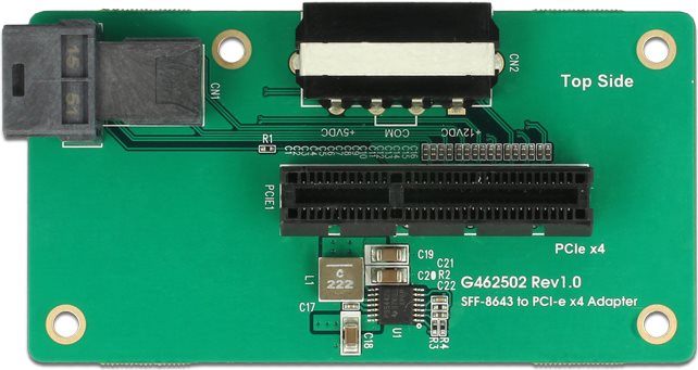 DeLOCK Adapter SFF-8643 > PCIe x4 - Interne Bus-Erweiterung (62788)