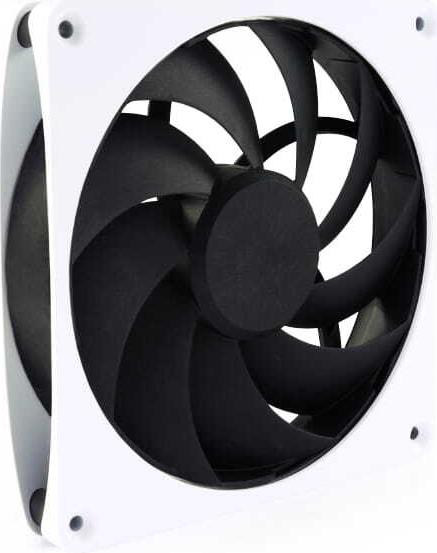 Alphacool Apex Stealth Metall-Lüfter 2500rpm weiß 140x140x25mm PWM Hydro-Lager