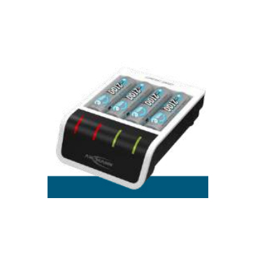 Ansmann Comfort Smart USB-Batterieladegerät 4× AA 2100 mAh PERFECT 7 Schwarz, Weiß
