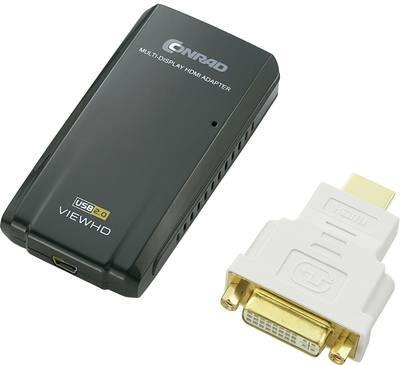 Renkforce RF-4834893 Kabelschnittstellen-/Gender-Adapter HDMI USB Schwarz (RF-4834893)