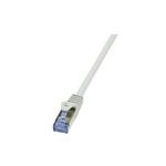 LogiLink Patchkabel, Kat. 6A, S/FTP, 15,0 m, grau geschirmt (PIMF), 4 x 2 AWG 26/7, Belegung: 1:1, Kupferader, - 1 Stück (CQ3102S)