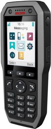 ASCOM d83 Talker - Widerstandsfähiges DECT-Handset (2.4\" LED-Display | Bluetooth | Freisprechfunktion | Vibration | IP67" schwarz (DH8-AAAA)