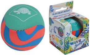 SCHILDKRÖT Wasserball Wave Jumper, Durchmesser: 55 mm springender Ball, Gelkern, Lycra-ummantelt - 1 Stück (970329)