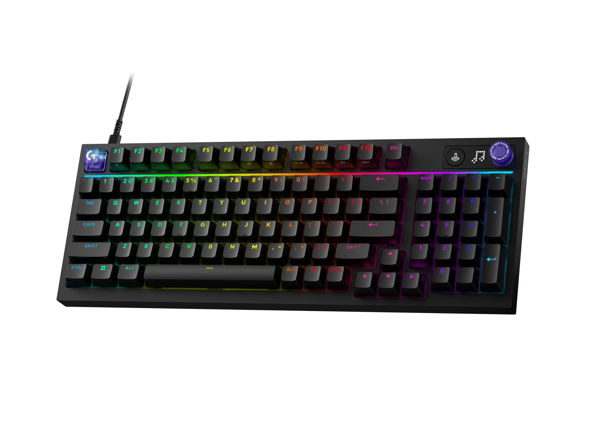 Logitech G G316 X 98 Mechanische Gaming-Tastatur Tactile USB LIGHTSYNC RGB QWERTZ Schwarz