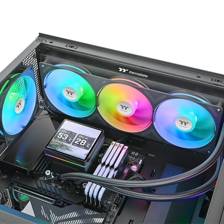 Thermaltake TH360 V3 Ultra ARGB Sync All-in-One-Flüssigkeitskühler Schwarz