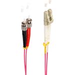 shiverpeaks BS77930/4. Kabellänge: 2 m, Lichtleitertyp: OM4, Anschluss 1: LC, Anschluss 2: ST, Lochdurchmesser: 50 µm, Vollduplex, Kabelfarbe: Violett (BS77930/4)