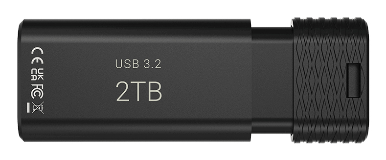 PNY PRO Elite V3 2 TB USB-C 3.2 Gen 2 Schwarz