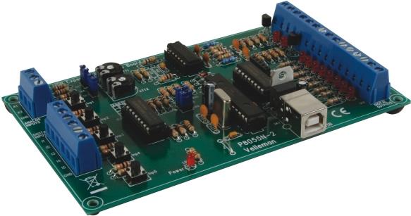 Velleman USB Experimentier Interface-Board K8055N Bausatz Über USB (K8055N)