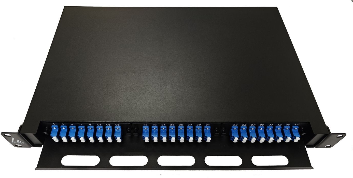 Lanview Fiber Optic Sliding Panel ODF 1U LC SM OS2 48 Cores (LVO-101020)