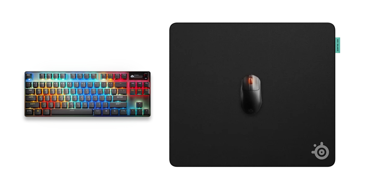 SteelSeries QcK Performance Balance L Gaming-Mausmatte Schwarz