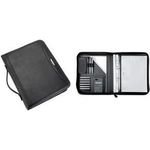 Alassio Orgamappe "PORTO", A4, FINEtouch-Lederimitat herausnehmbare 4-Ringmechanik, Reißverschlusstasche, - 1 Stück (30104)