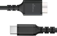 MediaRange Ladekabel Micro-B auf USB-C USB 3.0, 0,5m, sw (MRCS257)