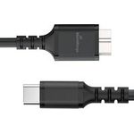 MediaRange Ladekabel Micro-B auf USB-C USB 3.0, 0,5m, sw (MRCS257)