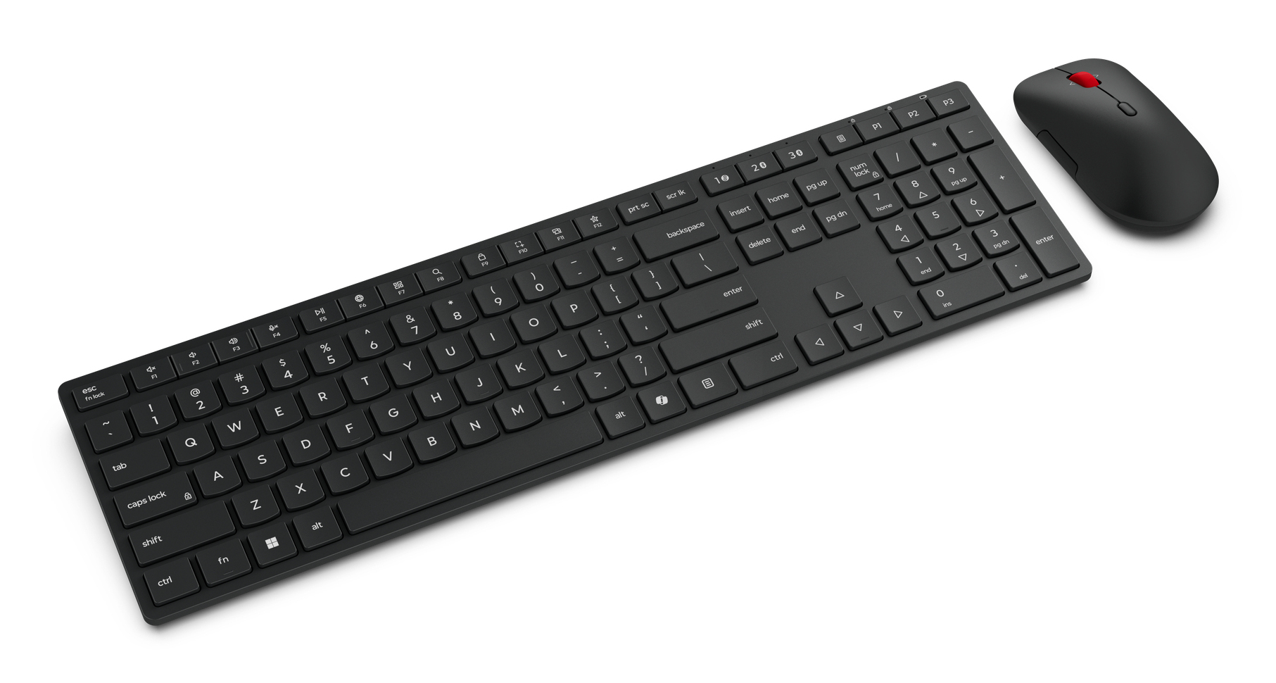 Lenovo Pro Combo 6000 Tastatur-und-Maus-Set QWERTZ Deutsch Finsternis schwarz