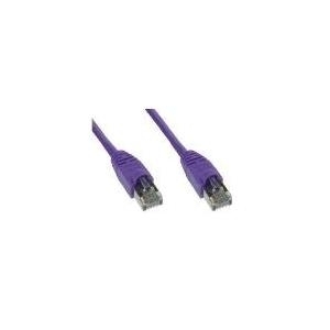 Wentronic Goobay CAT 6 Patchkabel, S/FTP (PiMF), Violett, 1 m - CCA Kupfergemisch (95480)