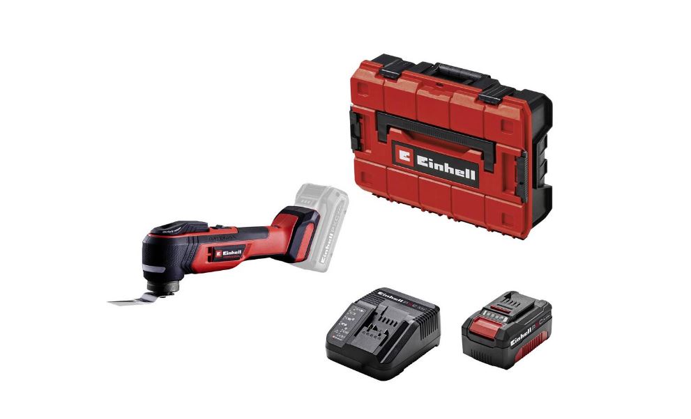 Einhell Professional TP-MG 18 Li BL Set Kabelloses Multifunktionswerkzeug bürstenlos 18V inkl. Akku, Ladegerät, Koffer & Schnellspannmutter
