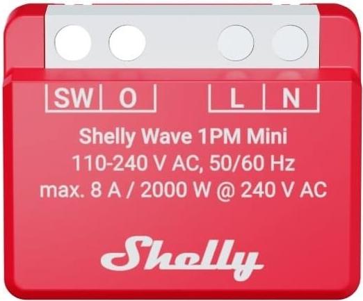 Shelly Wave 1PM Mini LR Intelligentes Z-Wave-Relais (3800238071936)