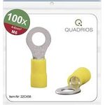 Quadrios 22C458 Ringkabelschuh Querschnitt (max.)=6.0 mm² Loch-Ø=6.5 mm Teilisoliert Gelb 1 Set (22C458)