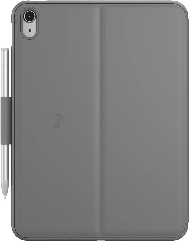 Logitech Slim Folio Tastatur und Foliohülle QWERTZ Oxford Gray