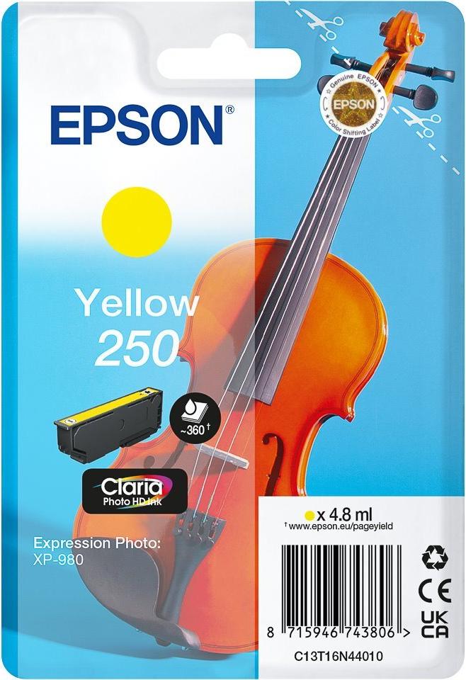 C13T16N44010 EPSON 250 XP Tinte yellow ST 360Seiten (C13T16N44010)