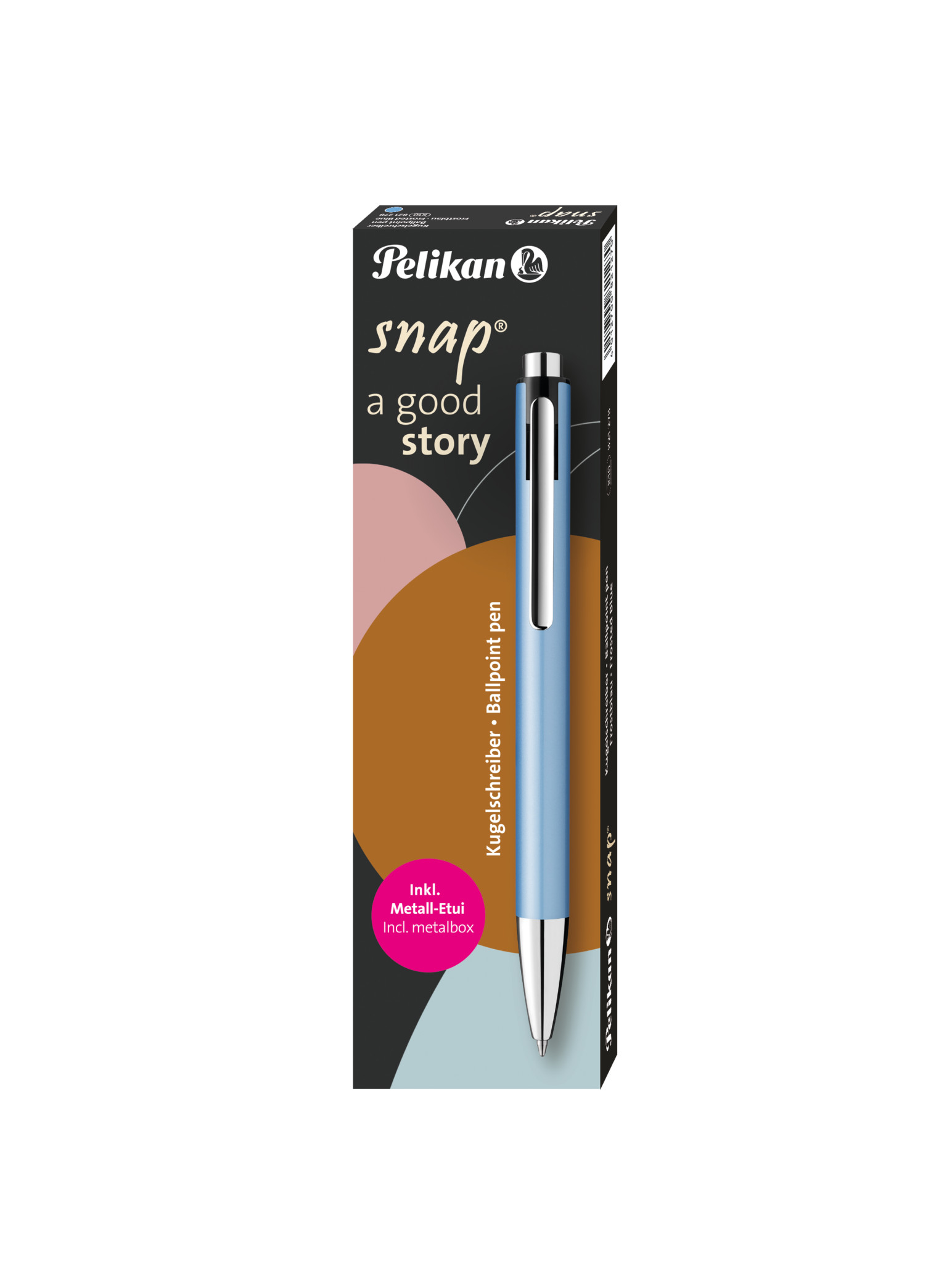 Pelikan Snap Metalic K10 Druckkugelschreiber Medium Frostblau