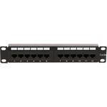 DSIT Patchpanel 10”, 12-fach UTP Patchpanel CAT 6a (DS-10Patch6a-12UTP)