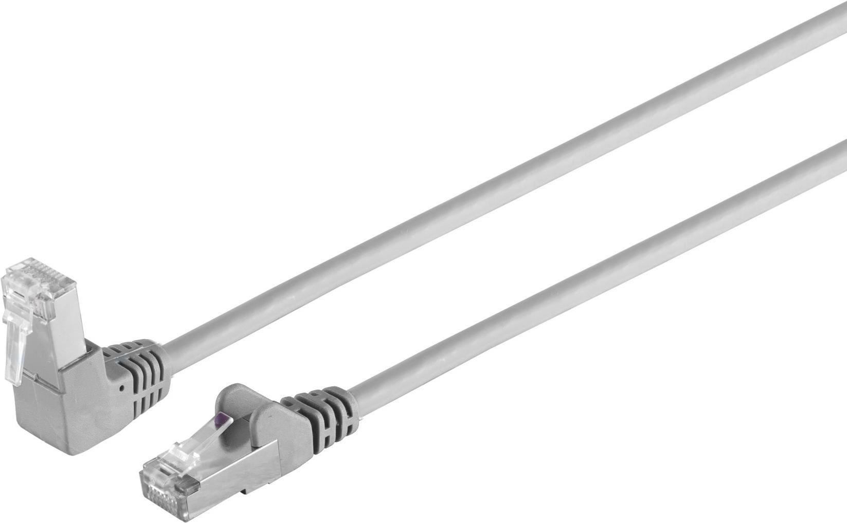 S/CONN maximum connectivity Netzwerkkabel-Patchkabel, cat 6, S/FTP, PIMF, Winkel-gerade, 5,0m (08-64050)