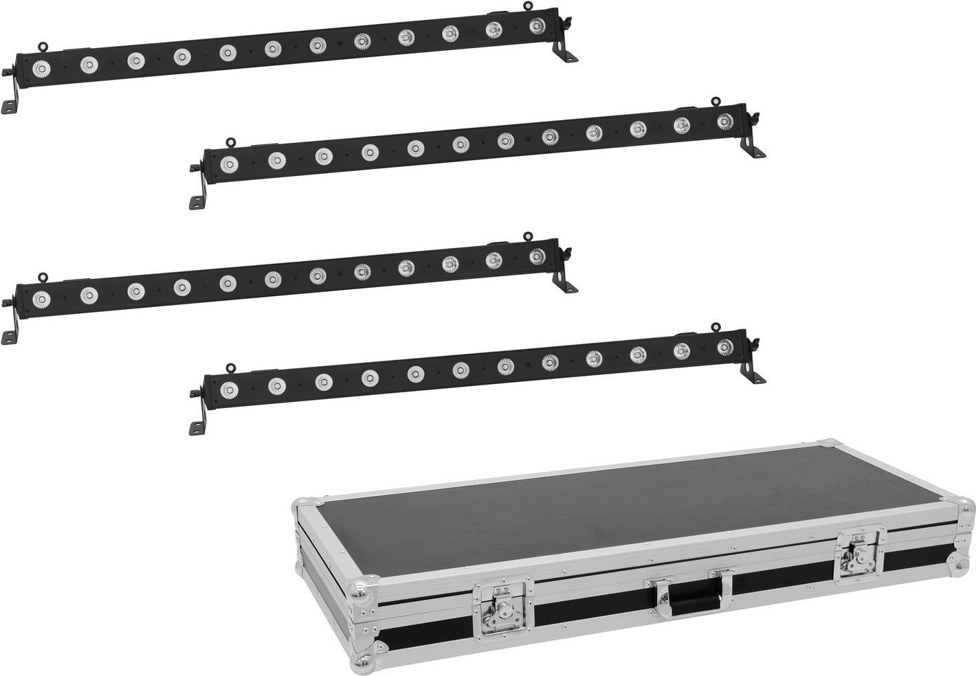 EUROLITE Set 4x LED BAR-12 QCL RGBW Leiste + Case (20000461)