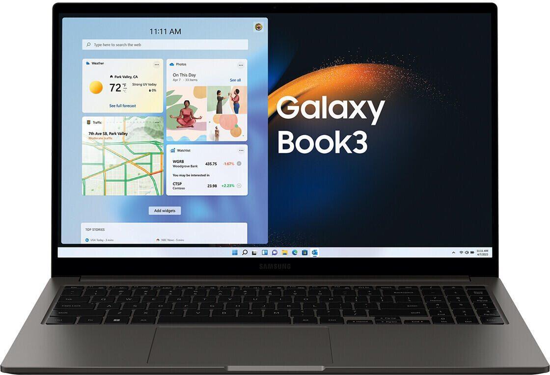 Samsung Galaxy Book3 i5-1335U Notebook 39,6 cm (15.6" ) Full HD Intel® Core™ i5 16 GB LPDDR4x-SDRAM 512 GB SSD Wi-Fi 6 (802.11ax) Windows 11 Home Graphit (NP750XFG-KA7DE)