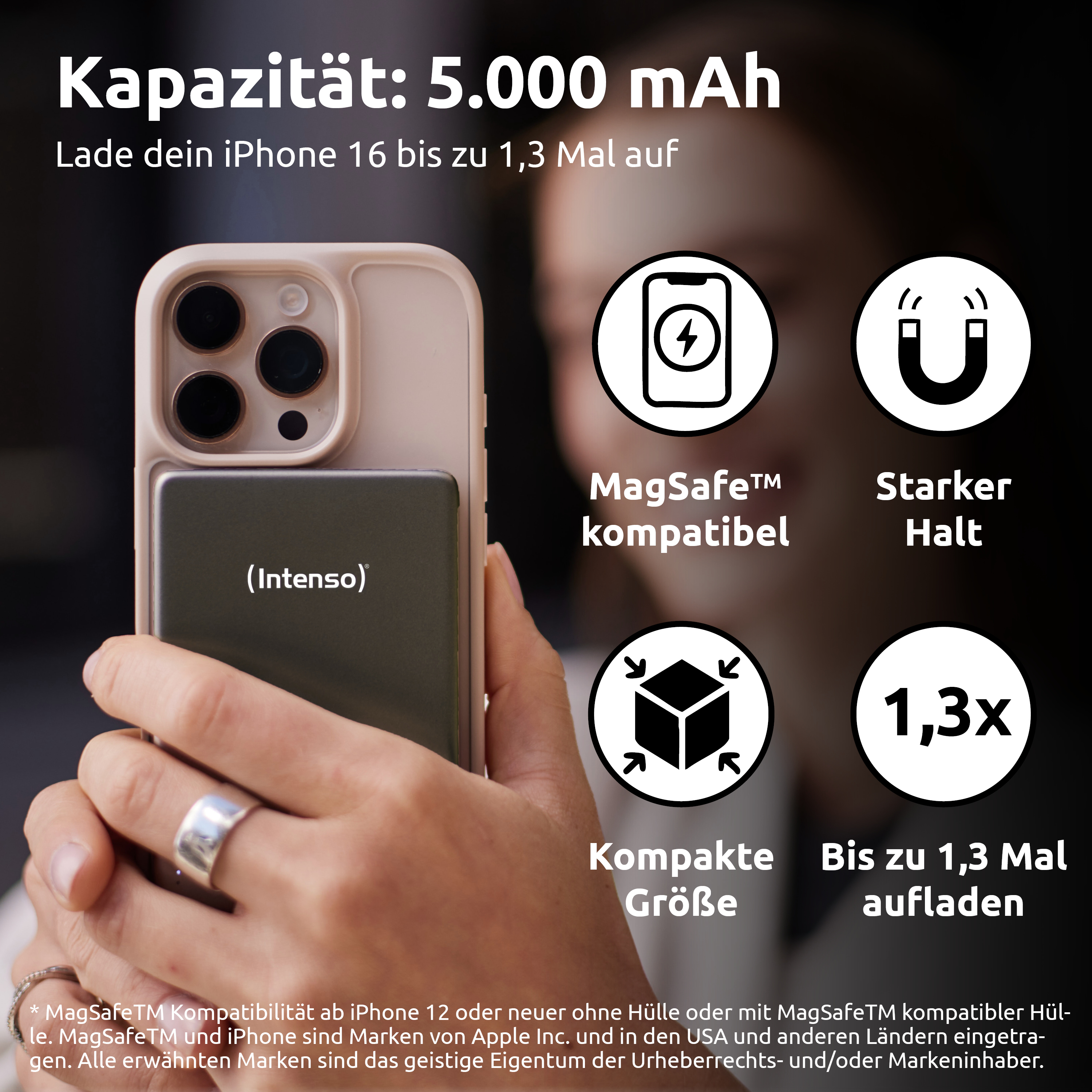 Intenso MW5000 Powerbank 5000 mAh Grau