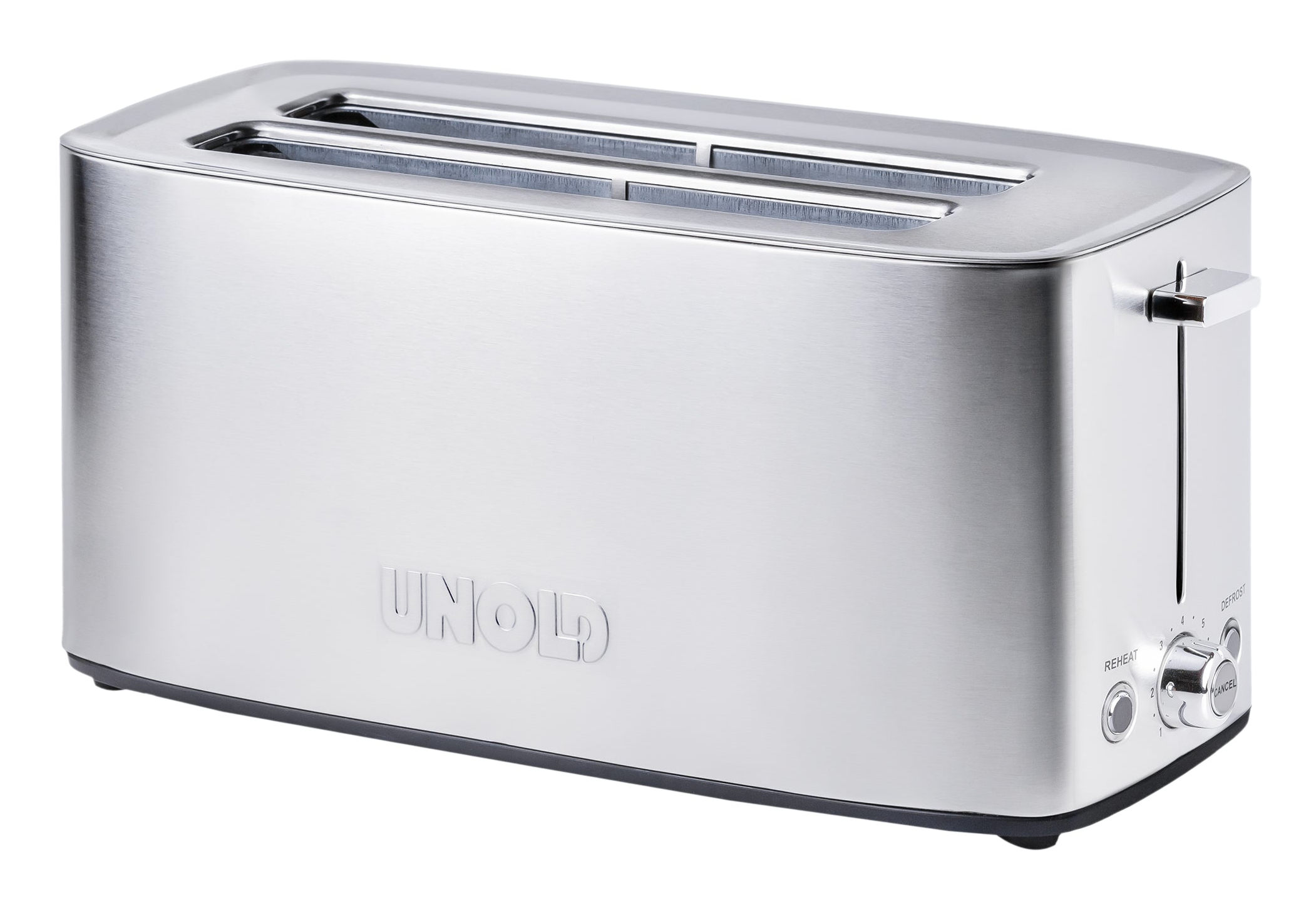 Unold Tom 4 Scheiben Toaster 1400 W Edelstahl Schwarz