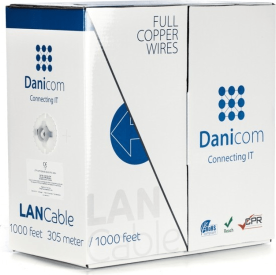 DSIT DANICOM CAT6 100% Kupfer UTP 305m Starrleiter - LSZH (Cca) (DC-UTP6-305S-CCA)